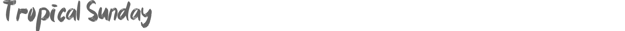 Tropical Sunday Tropical Sunday TTF Personal.ttf font preview